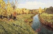 Isaac Levitan Golden Autumn Germany oil painting artist